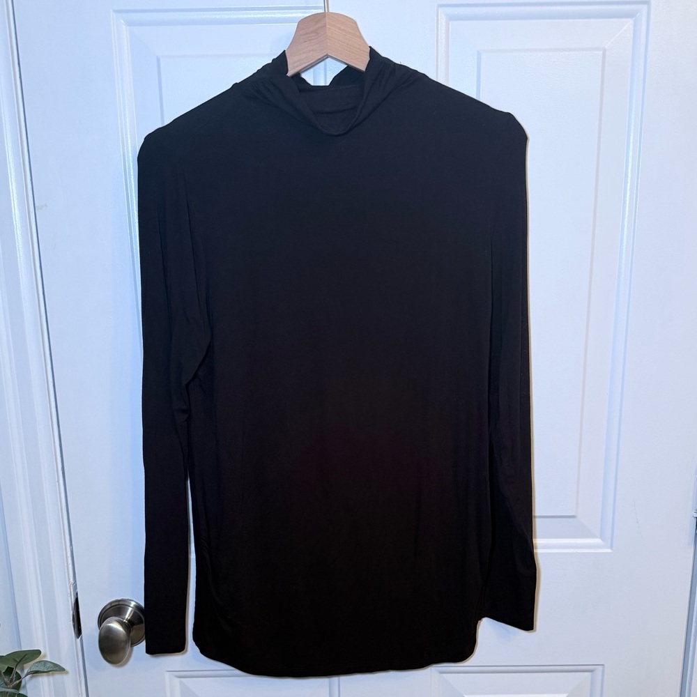 Thyme Maternity Black Long Sleeve Tunic Top